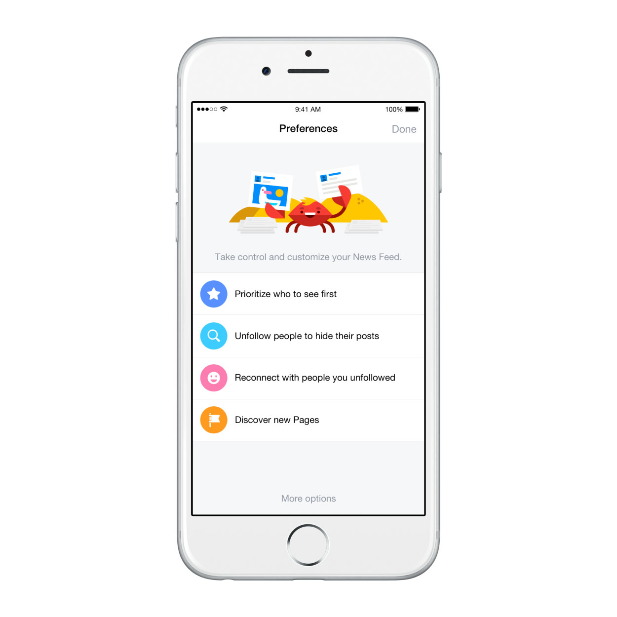 Il 2015 di Facebook - preferenze newsfeed
