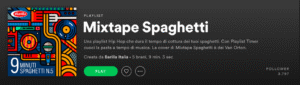 Spotify come strumento di marketing - Barilla